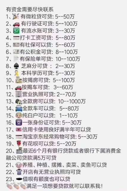 想了解怎么申请贷款嘛？利息？还款方式？额度？办理时间？详情以下链接👇👇👇
